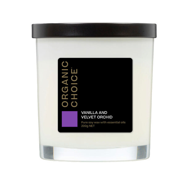 Organic Choice Vanilla & Velvet Orchid Candle | 200g
