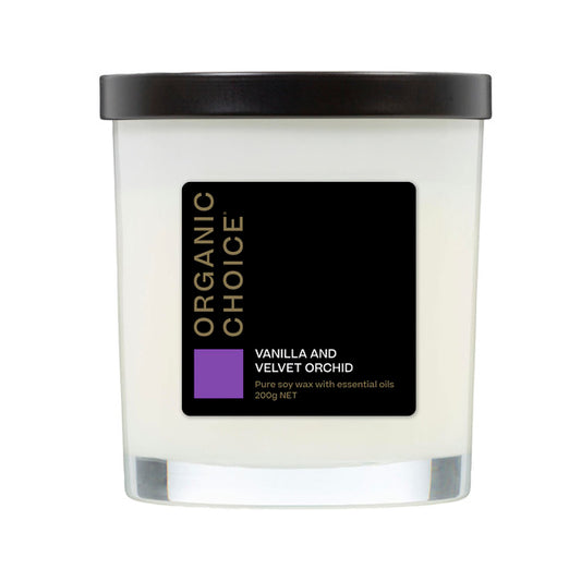 Organic Choice Vanilla & Velvet Orchid Candle | 200g