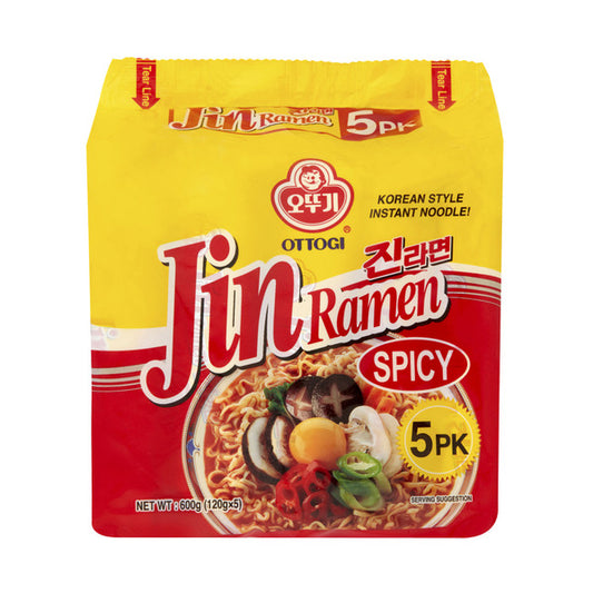 Ottogi Jin Ramen Spicy 5x120g | 600g