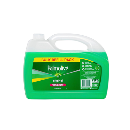 Palmolive Regular Dishwashing Liquid, 5L Bulk Refill Pack, Tough on Grease