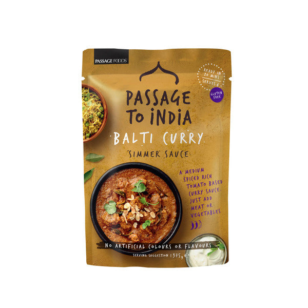 Passage Foods Passage To India Balti Curry Simmer Sauce Pouch | 375g