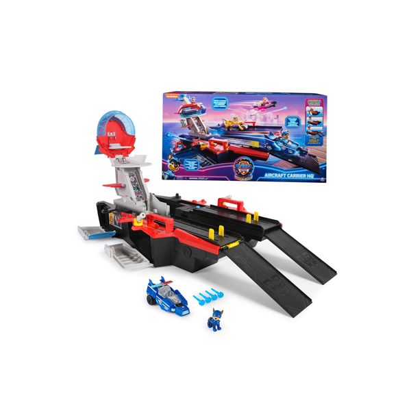 Paw Patrol The Mighty Movie Aircraft Carrier HQ Playset