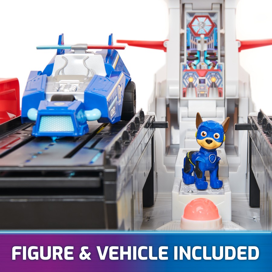 Paw Patrol The Mighty Movie Aircraft Carrier HQ Playset