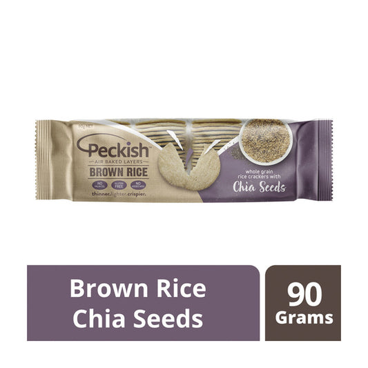 Peckish Brown Rice Chia Crackers | 90g