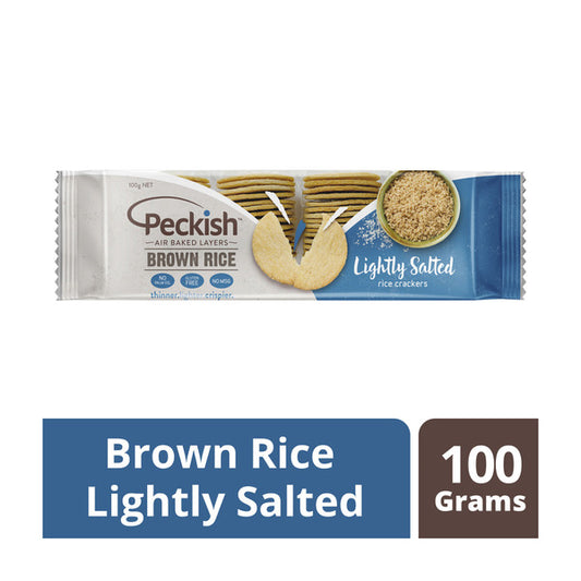Peckish Lightly Salted Brown Rice Crackers | 100g