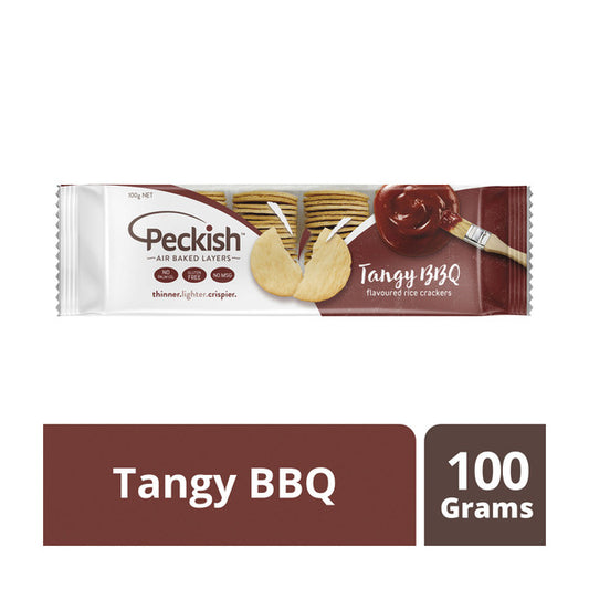 Peckish Tangy BBQ Rice Crackers | 100g