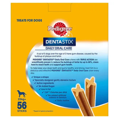 Pedigree Dentastix Large Breed Dog Treat 56 Pack