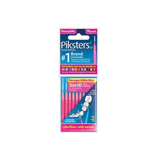 Piksters Interdental Brushes Pink Size 00 - 10 Pack