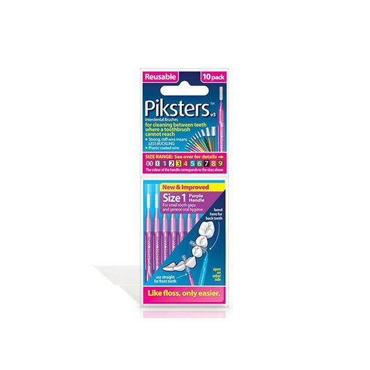 Piksters Interdental Brushes Purple Size 1 | 10 pack