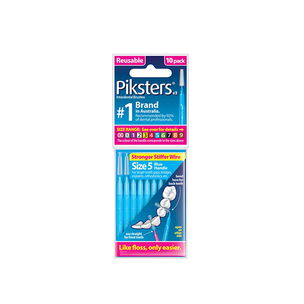 Piksters® Interdental Brushes Blue Size 5 - 10 Pack
