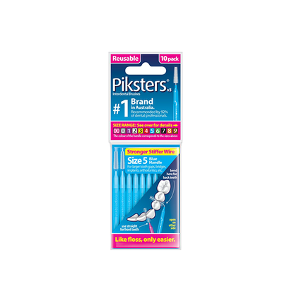 Piksters® Interdental Brushes Blue Size 5 - 10 Pack