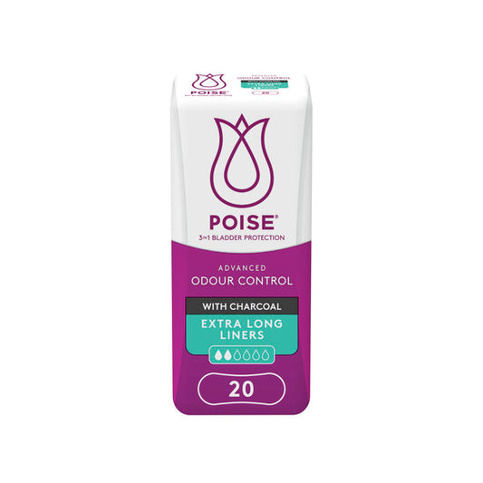 Poise Liners Advanced Odour Protect Extra Long | 20 pack