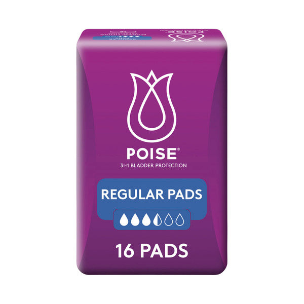 Poise Pads For Bladder Leaks Regular | 16 pack