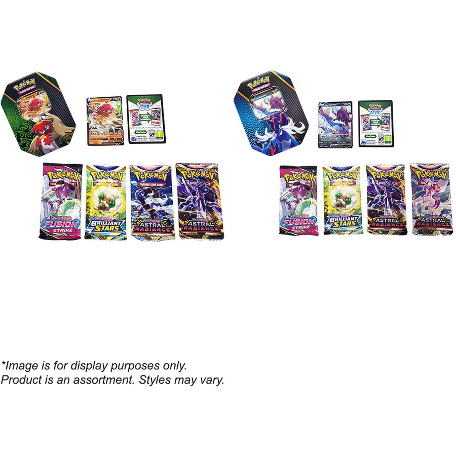 Pokemon 2 Pack Trading Card Game Collector Tin Bundle - Assorted