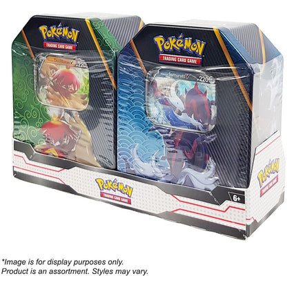 Pokemon 2 Pack Trading Card Game Collector Tin Bundle - Assorted