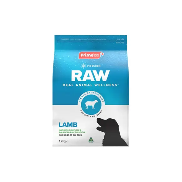 Prime100 Spd Raw Lamb & Vegetable Dog Food 1.7kg