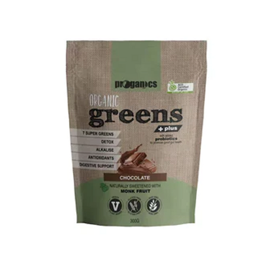 Proganics Organic Greens Plus - Chocolate 300g