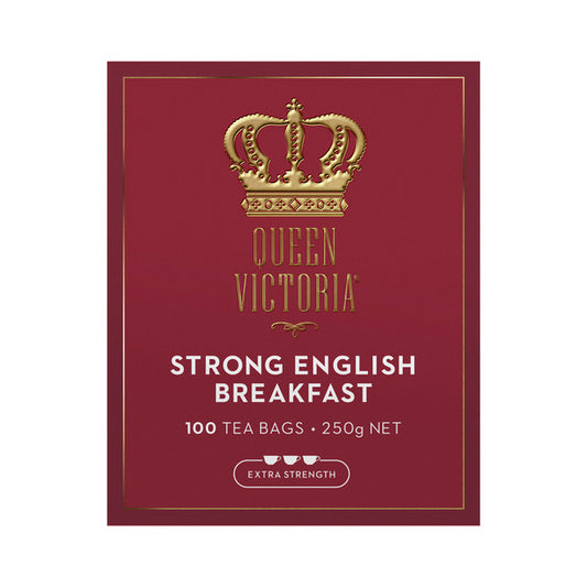 Queen Victoria English Breakfast Extra Strong Tea Bags | 100 pack