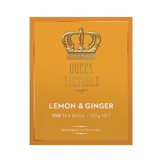 Queen Victoria Lemon & Ginger Tea Bags | 100 pack
