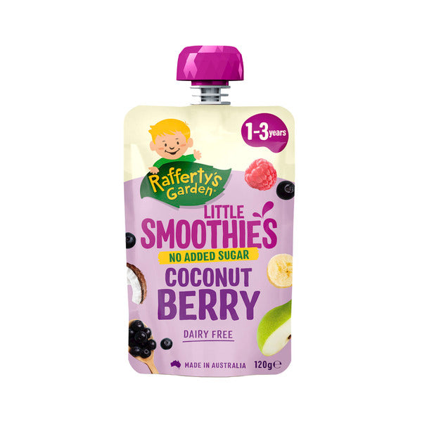 Rafferty's Garden Coconut Berry Little Smoothie Pouch 1-3 Years | 120g x 2 Pack