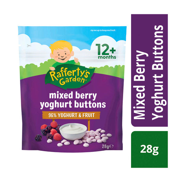 Baby Rafferty Rafferty's Garden Mixed Berry Yoghurt Buttons Baby Food Snack 12+ Mont ...