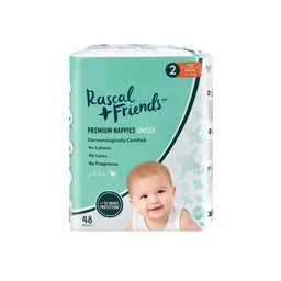 Rascal + Friends Nappies Size 2 Infant | 48 pack