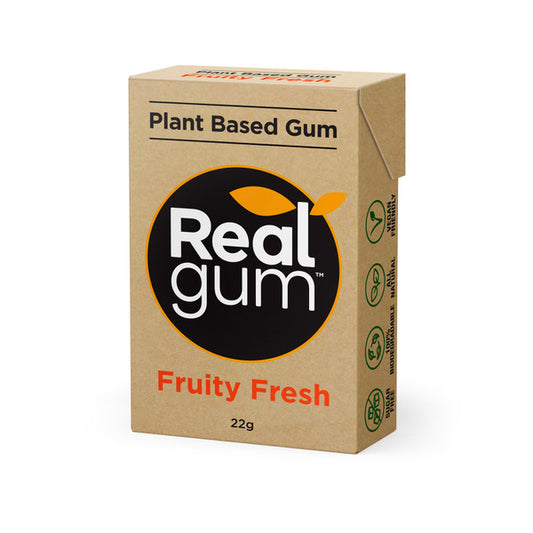 Real Gum Plastic Free Chewing Gum Fruity Fresh | 22g