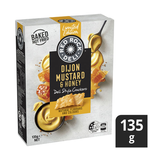 Red Rock Deli Style Cracker Dijon Mustard Honey | 135g