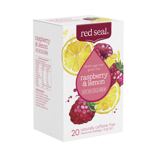 Red Seal Raspberry & Lemon Hot Or Cold Brew Tea | 20 pack