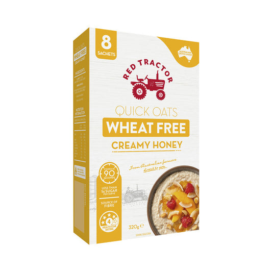 Red Tractor Wheat Free Oat Sachets Creamy Honey 8x40g | 320g