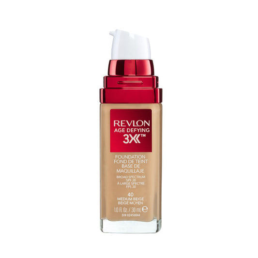 Revlon Age Defying 3X Medium Beige Foundation SPF 20 | 30mL