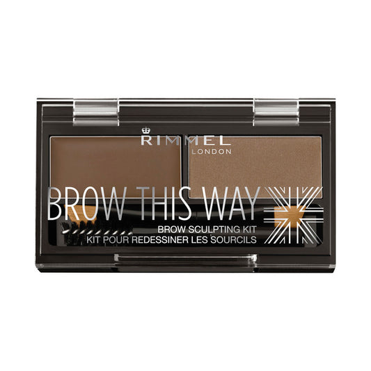 Rimmel Brow This Way Eyebrow Powder Kit #002 Mid Brown | 2.4g