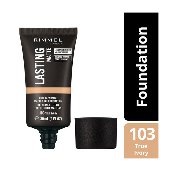 Rimmel Lasting Finish Matte Mousse Foundation True Ivory | 30mL