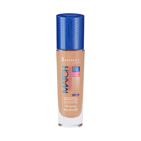 Rimmel Match Perfection Foundation Lght Nude 102 | 30mL