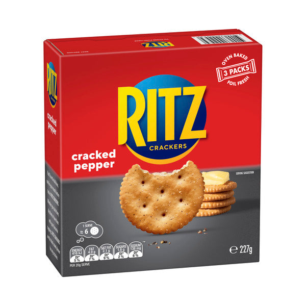 Ritz Cracked Pepper Crackers | 227g