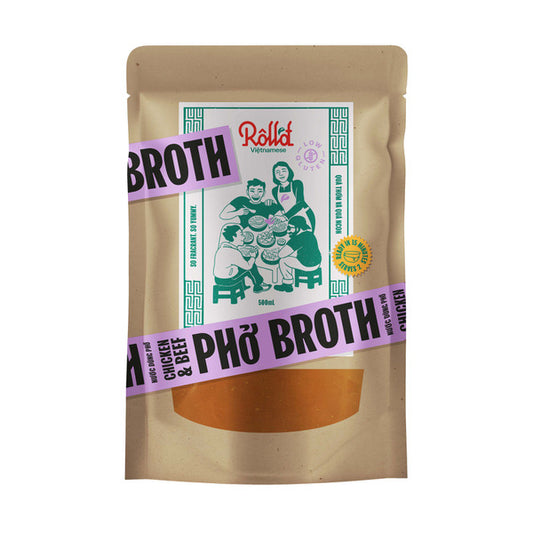 Roll'd Chicken & Beef Pho Broth | 500mL