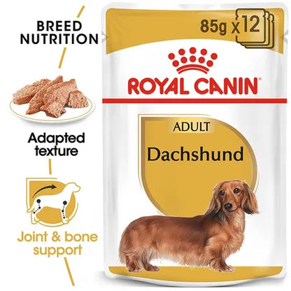 Royal Canin Dachshund Adult Dog Pouch 85gx48