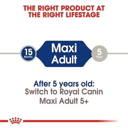 Royal Canin Maxi Adult Dog Food - 15kg