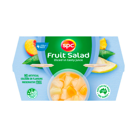 SPC Aussie Made Diced Fruit Salad in Juice 120g | 4 pack