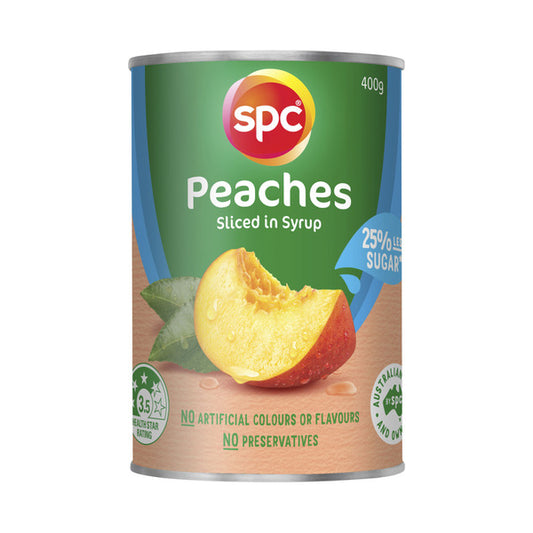 SPC Peaches 25% Less Sugar | 400g