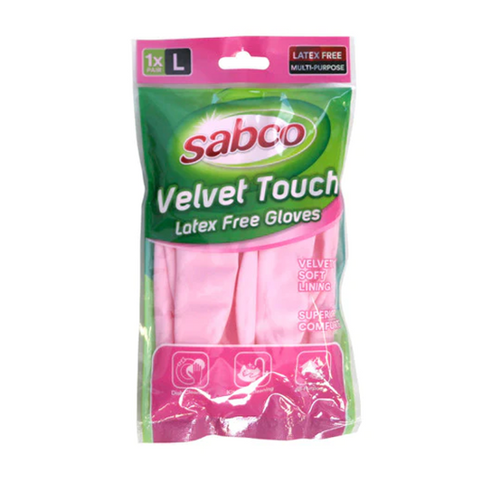 Sabco Velvet Touch Gloves Large | 1 pack