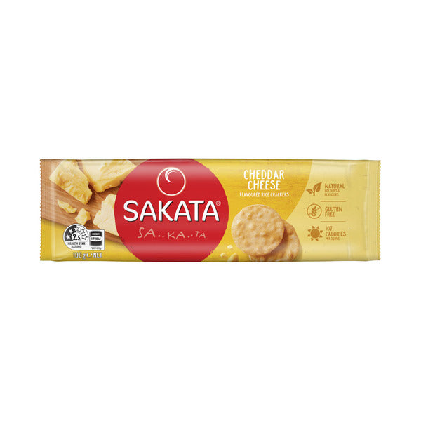 Sakata Extra Tasty Cheddar Cheese Rice Crackers | 100g