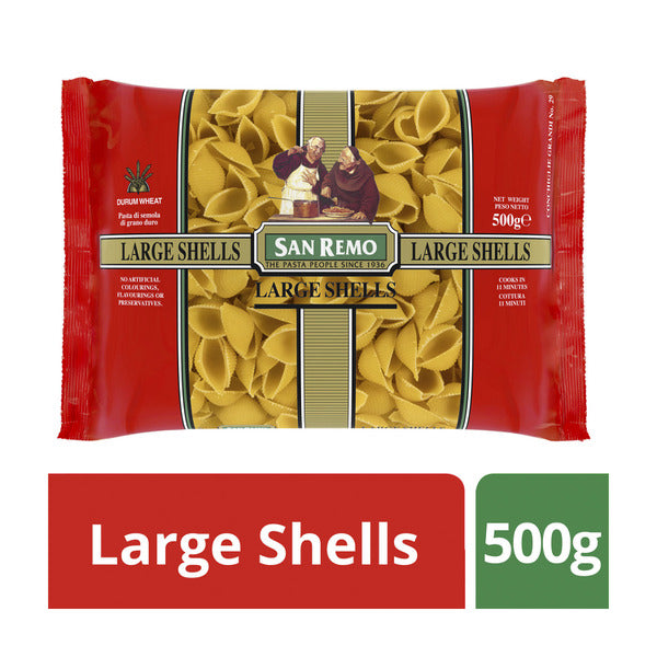 Shell 500g San Remo Large Pasta Shells No 29 | 500g – Shop & Dispatch