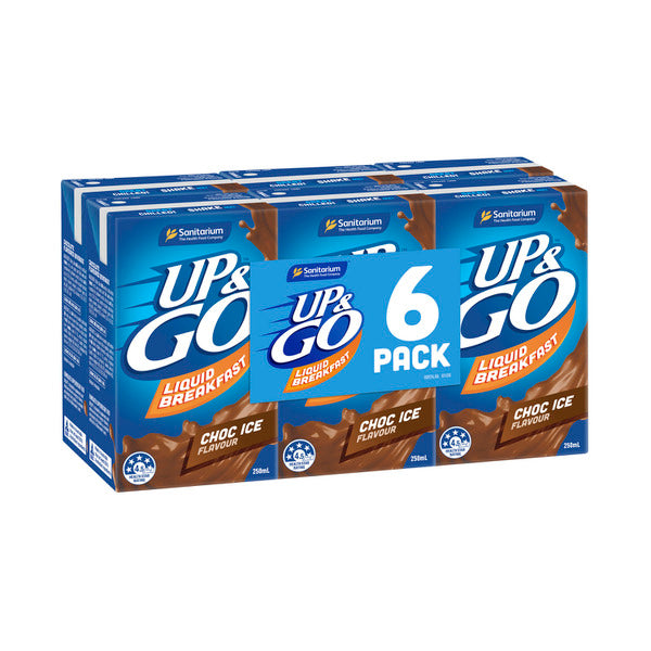 Sanitarium Up&Go Choc Ice Cereal 6X250mL | 1.5L