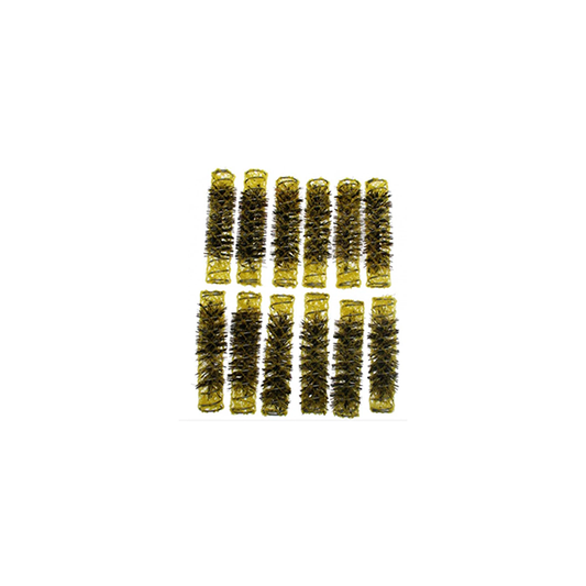 Santorini Brush Rollers - Yellow 15mm - 12pk