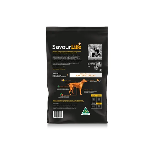 SavourLife Ancient Grain Large Breed Roo Adult Dog Food 20kg