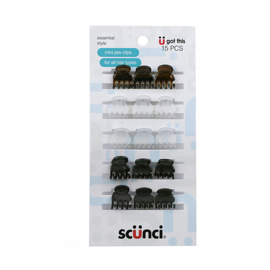 Scunci Mini Jaw Clips 15 pieces | 1 pack