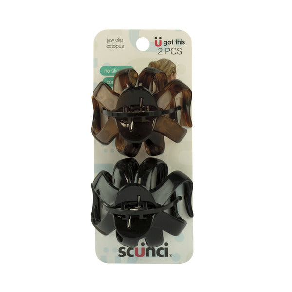 Scunci No Slip Grip Octopus Clips | 2 pack