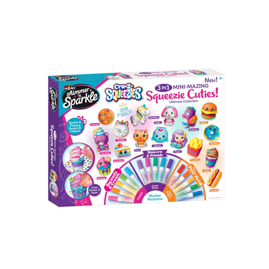 Shimmer N Sparkle 3 in 1 Mini Mazing Squeezy Cuties Ultimate Collection