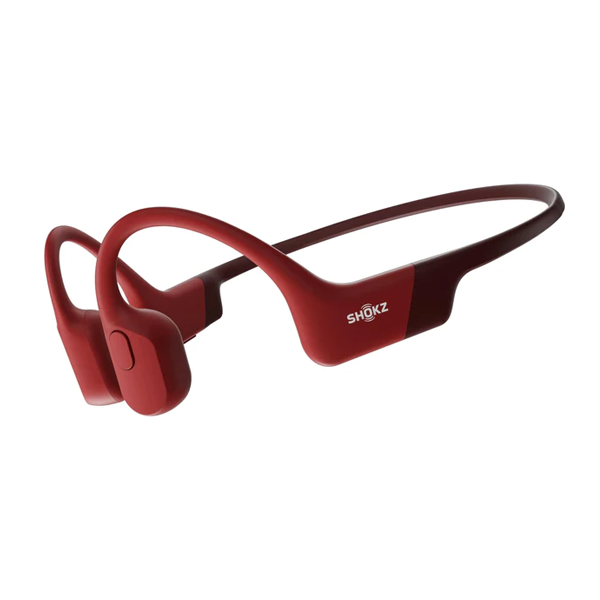 Shokz OpenRun Wireless Open-Ear Headphones (Red)